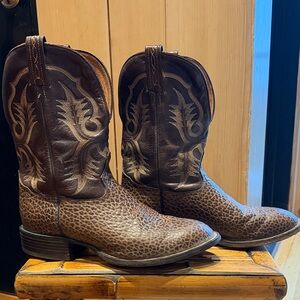 Genuine Tony Lama Dark Brown Western Boots 11” size 11D Men’s